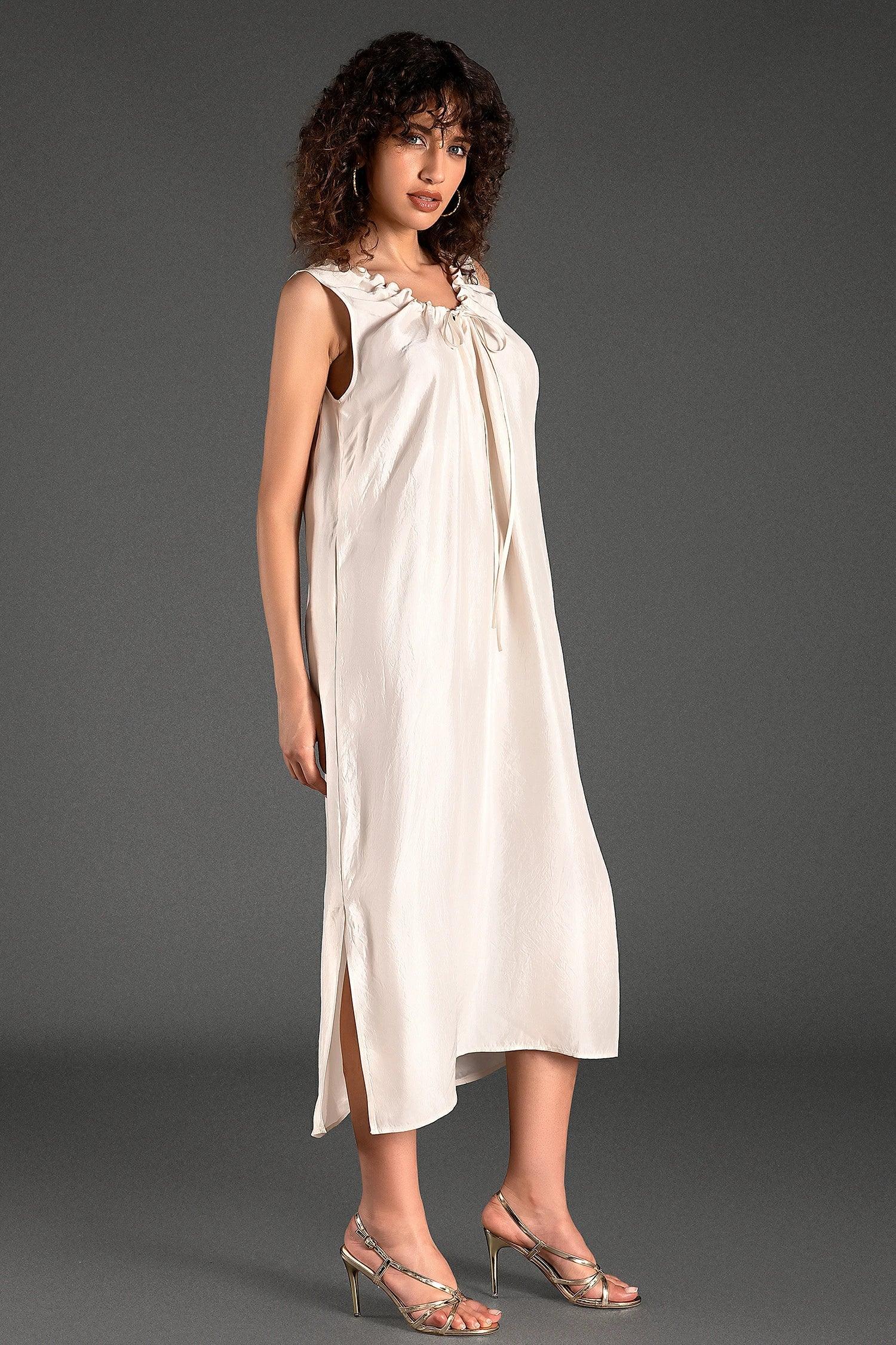 Augea Sleeveless Triacetate Midi Dress