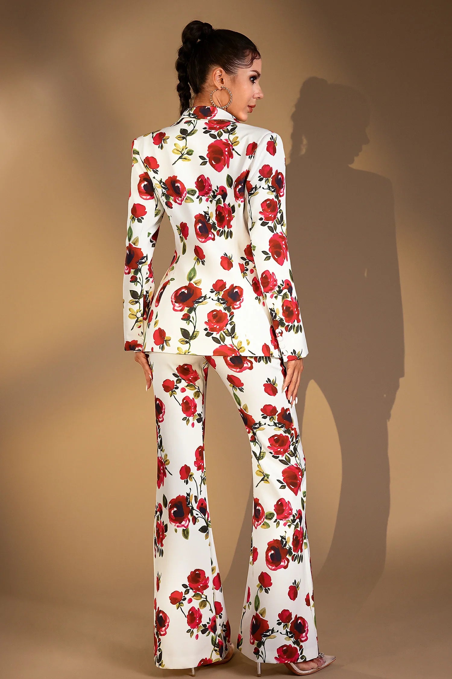 Danaja Floral Pantsuit 3 Piece Ensemble