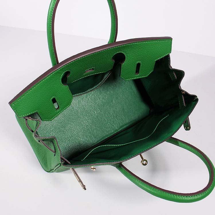 Birkin Bag Togo Leather With Strap Green Gold - sneakerlandnet