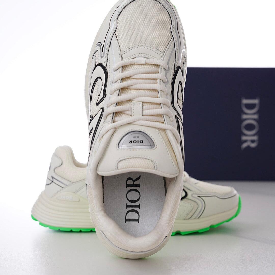 DOR B30  White Mesh and Technical Fabric Sneakers -114