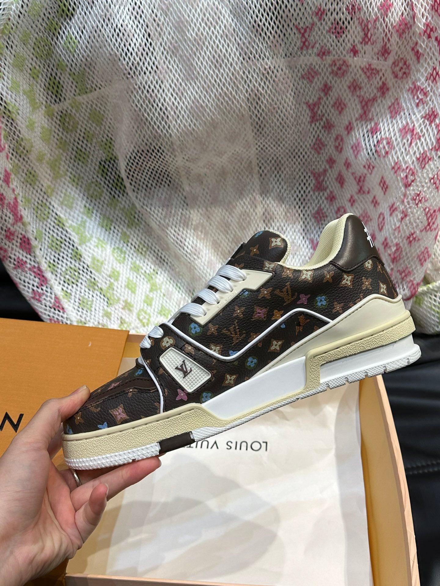 LUV Brown Trainer Sneakers-085