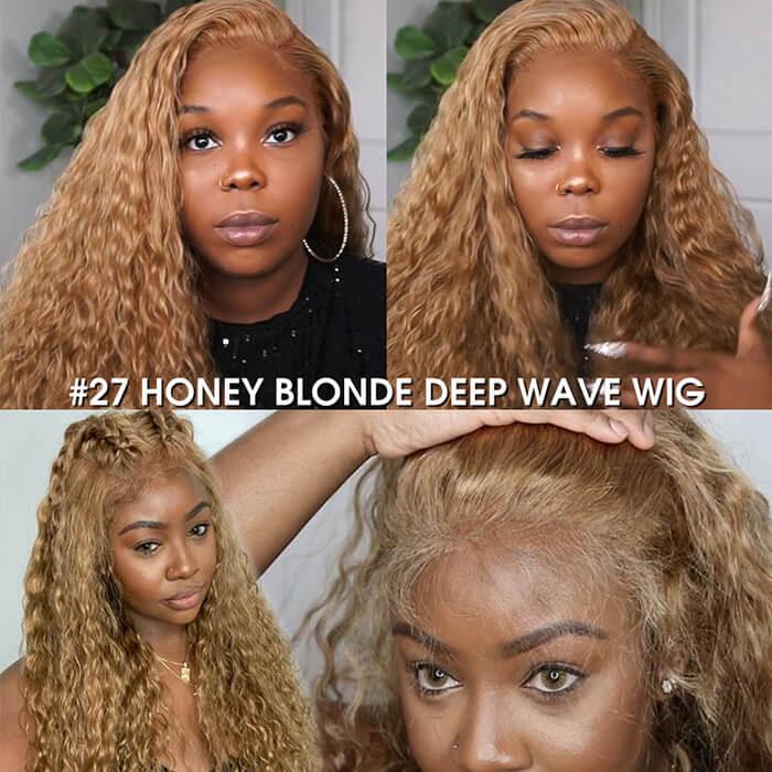 Colored Lace Front Wigs For Women 13*4 HD Lace Straight & Body Wave Human Hair Wigs - 1984brand