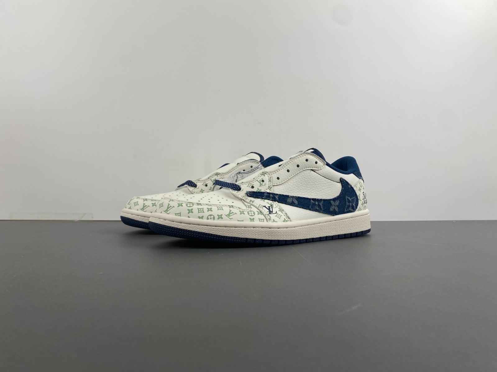 Custom Travis Scott x LV x Air Jordan 1 Low OG SJ2968-004