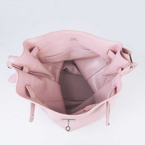 Nappa Leather Shoulder Bag H2804 pink Silver Kilta bags