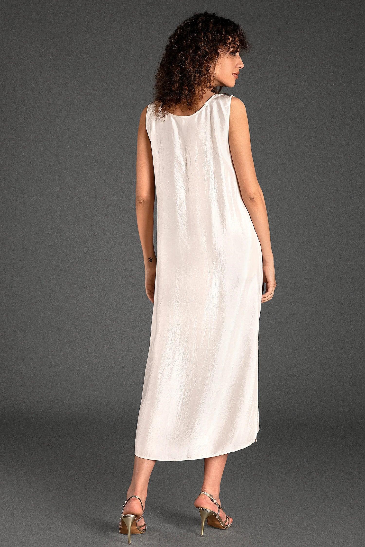 Augea Sleeveless Triacetate Midi Dress