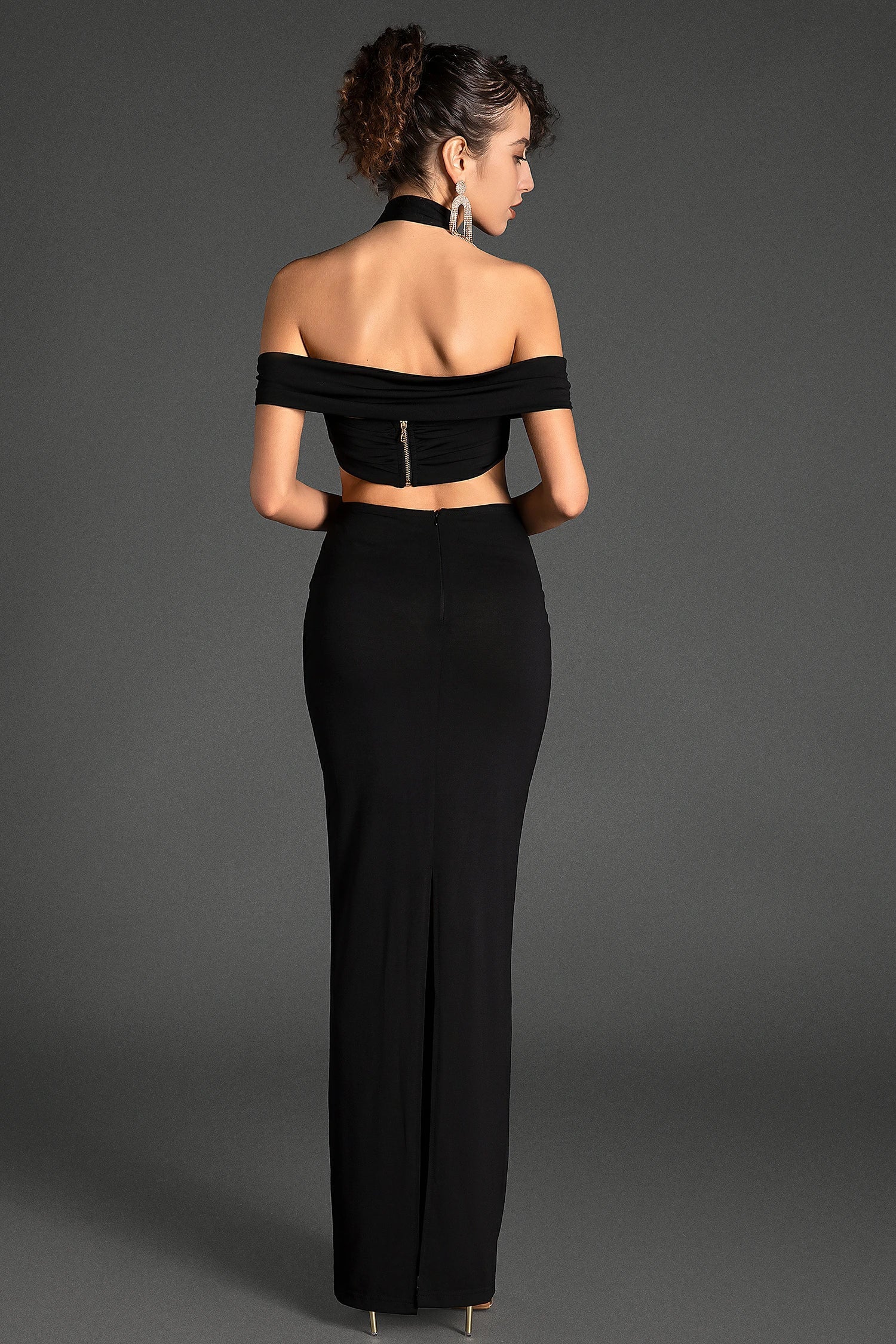 Demiadi Sleeveless Cutout Maxi Dress