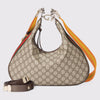 gg Atache Large Shoulder Bag Beige And Multicolor For Women, Women&#8217;s Bags 13.8in/35cm gg‎ ‎‎‎702823 96GRN 4091