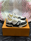 LUV Black and White Trainer Sneakers-081