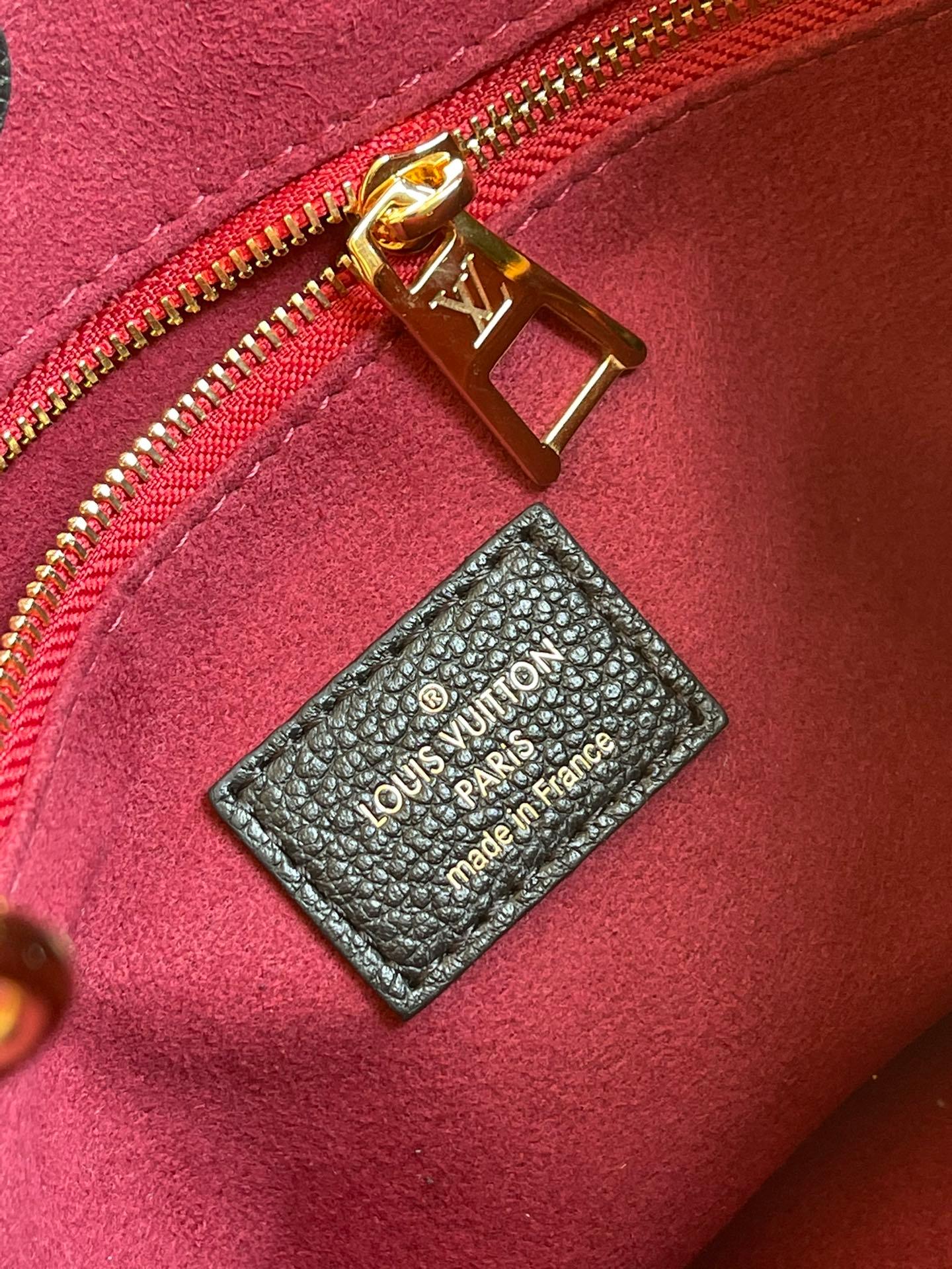 LV OnTheGo PM Tote Bag Monogram Empreinte Rosy For Women, Women’s Handbags, Shoulder And Crossbody Bags 9.8in/25cm LV M45660