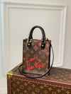 LV x Urs Fischer Petite Sac Plat Bag 18cm Monogram Canvas Spring/Summer 2021 Collection M69442, Brown