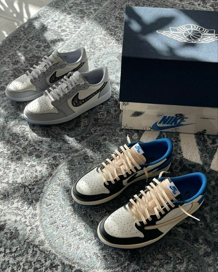 Custom Fragment x Travis Scott x Air Jordan 1 Low DM7866 140