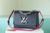 ouis Vuitton Twist MM Epi Black For Women,  Shoulder And Crossbody Bags 9.1in/23cm LV 