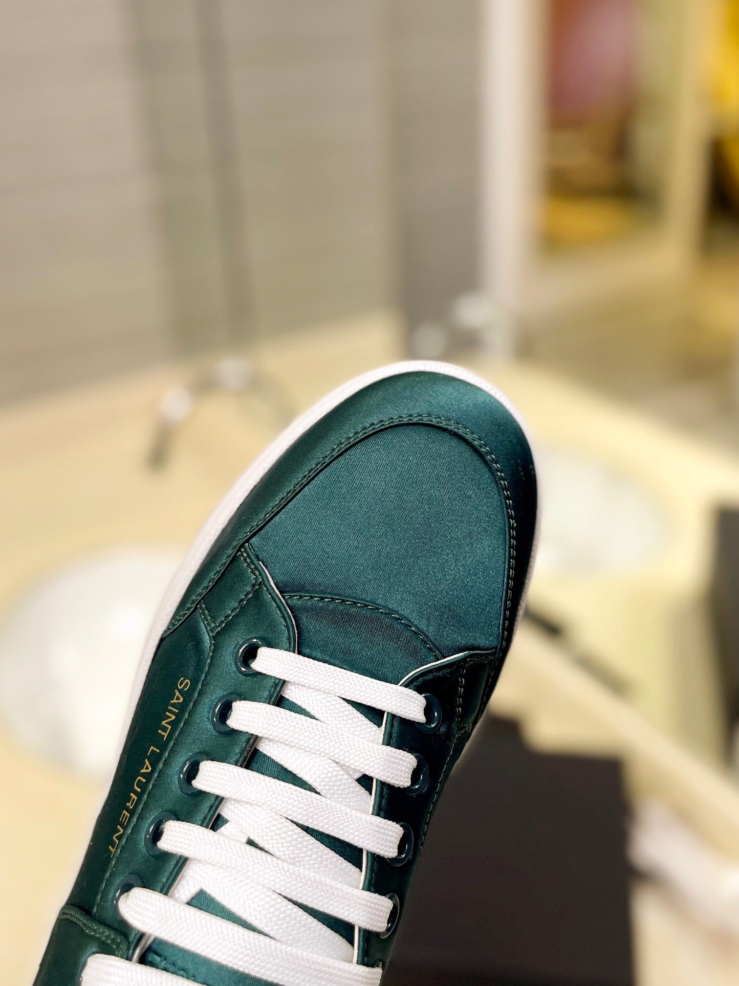 VSL Green Leather Sneakers-173