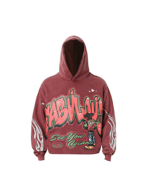 1984 High Street Fun Printed Hoodie - 2190