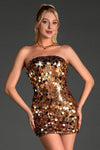 Orestis Off Shoulder Sequin Mini Dress