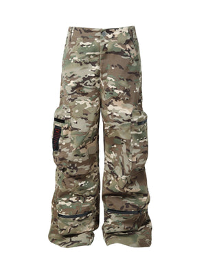 1984 High Street Camouflage Multi-Pocket Woven Pants