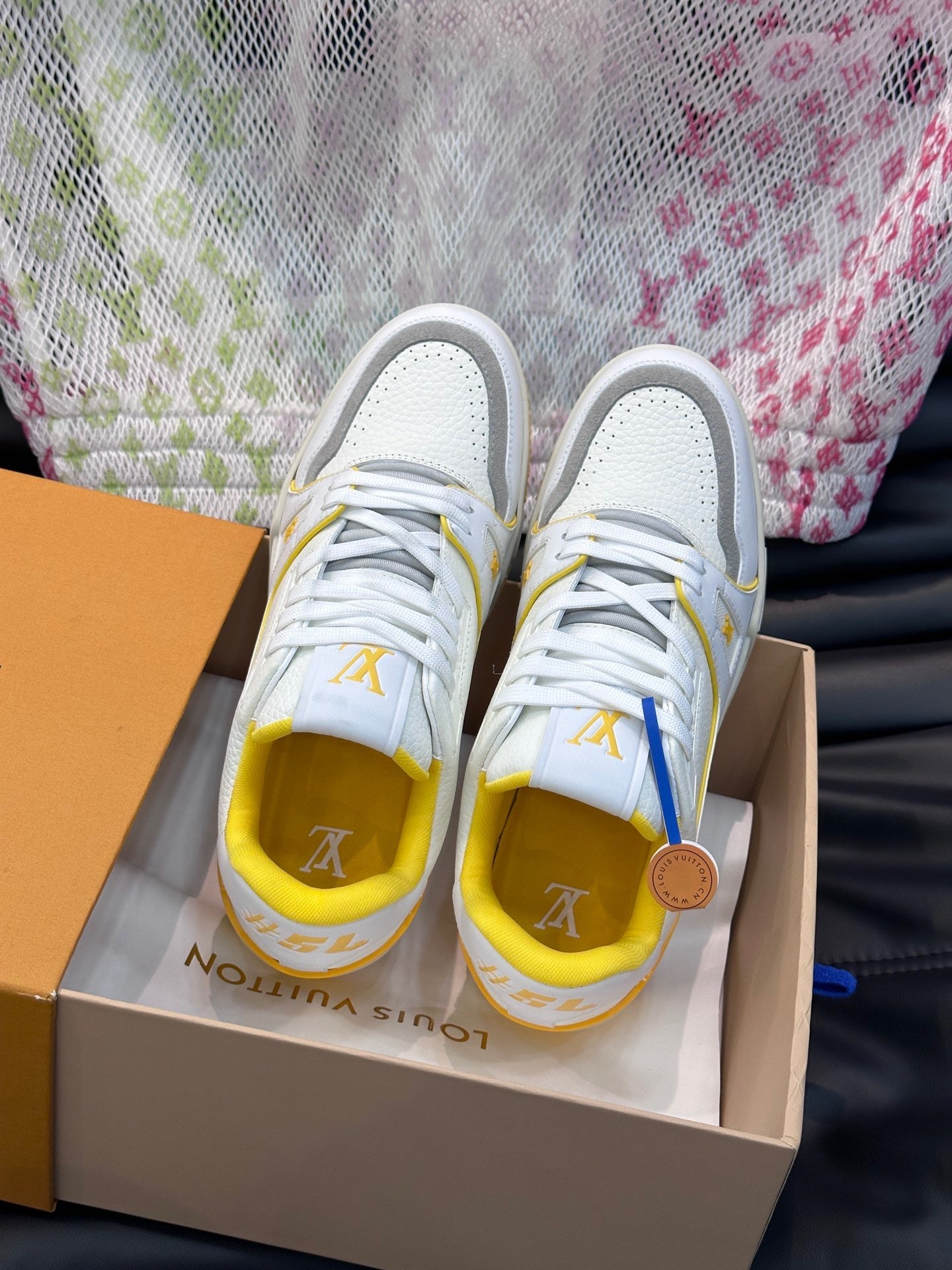 LUV Women's Yellow and White Trainer  Sneakers-097