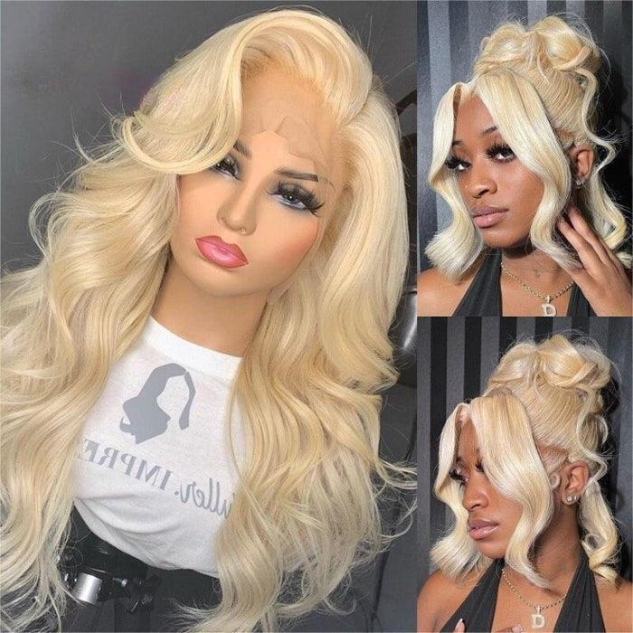 613 Blonde 360 HD Lace Front Human Hair Wigs Pre Plucked Straight Human Hair hermosahair