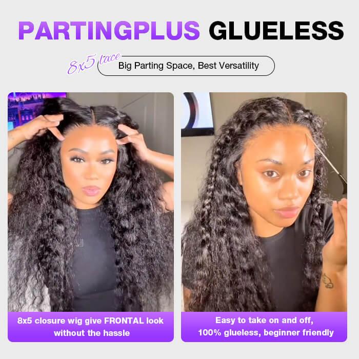 Pre Everything | Glueless Wig Deep Wave 8x5 Closure HD Lace 100% Human Hair Wig Ready To Go hermosahair