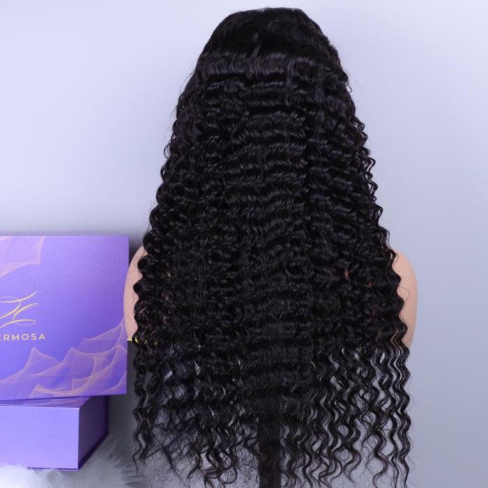 Deep Wave Ready Go Glueless Wigs 8x5 HD Lace Pre Cut Lace Closure Wigs hermosahair