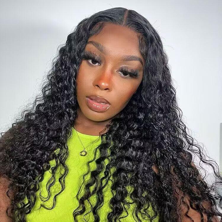 Deep Wave Ready Go Glueless Wigs 8x5 HD Lace Pre Cut Lace Closure Wigs hermosahair