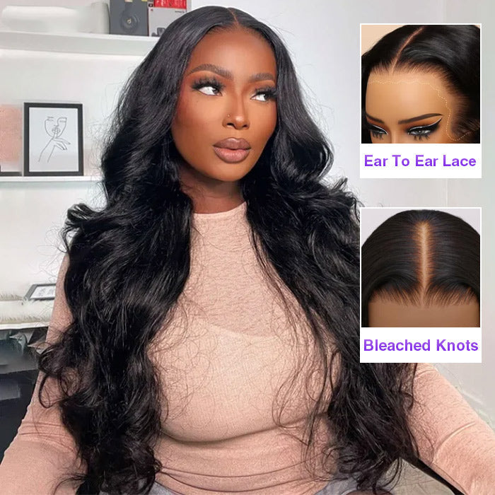 13x4 Body Wave Pre-All Lace Frontal Wig Glueless Lace Front Wigs with Invisible Knots 220% - 1984brand