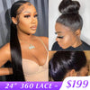 Pre Plucked 360 Lace Frontal Wig with Baby Hair 100% Human Hair 12A High Quality Hermosa Hair