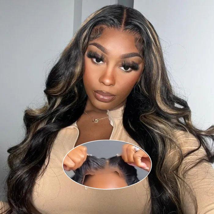 2Wigs = $189 | 8x5 Highlight Body Wave Wig + 8x5 Glueless Water Wave Wig Hermosa Hair