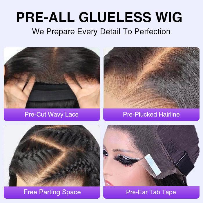 13x6 Lace Frontal Yaki Straight Pre Cut & Pre-Plucked Real Ear To Ear Pre-All Glueless Wig - 1984brand