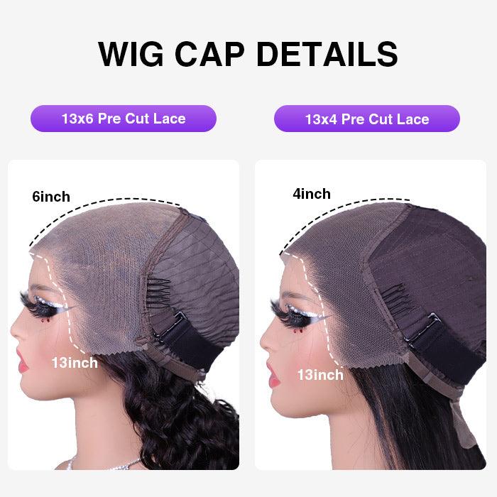 13x6 Lace Frontal Yaki Straight Pre Cut & Pre-Plucked Real Ear To Ear Pre-All Glueless Wig - 1984brand