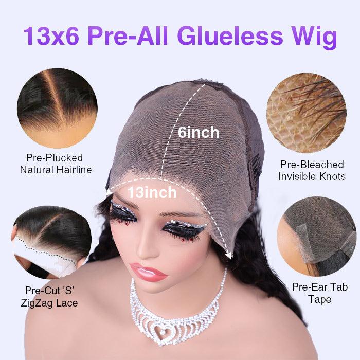 13x6 Lace Frontal Yaki Straight Pre Cut & Pre-Plucked Real Ear To Ear Pre-All Glueless Wig - 1984brand