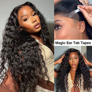 13x6 Pre-Cut Lace Frontal Super Secure Water Wave Wig Real Ear To Ear Pre-All Glueless Wig - 1984brand