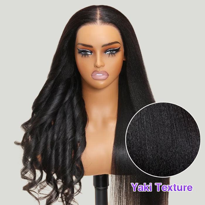 13x6 Lace Frontal Yaki Straight Pre Cut & Pre-Plucked Real Ear To Ear Pre-All Glueless Wig - 1984brand