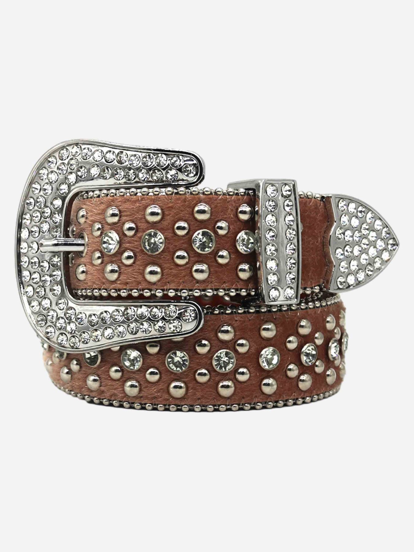 1984 Hip Hop Punk Rhinestone Belt SP230919BKOV