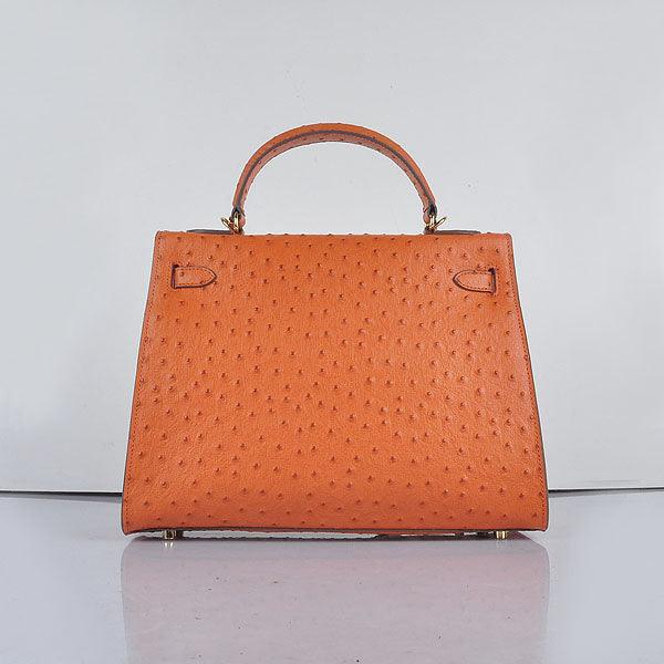 HMS Kelly 32cm Ostrich Vein 6108 Orange Golden Kilta bags