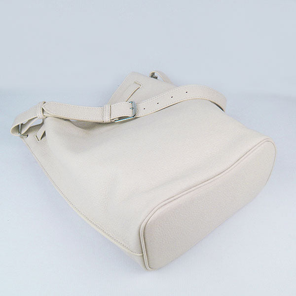 Nappa Leather Shoulder Bag H2804 beige Silver Kilta bags