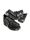 1984 Punk Style Metal Ankle Platform Boots