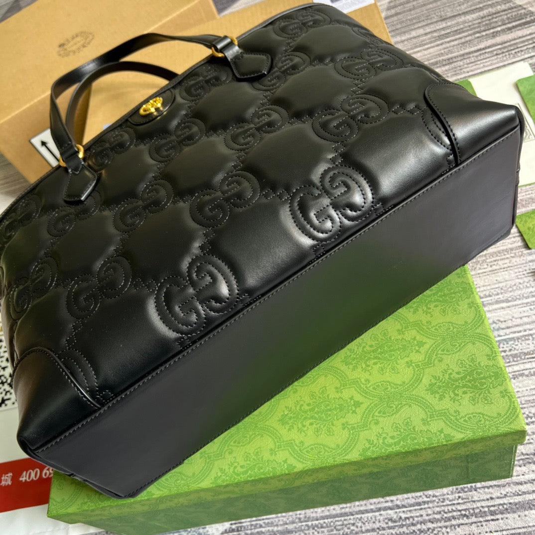 gg  Medium Tote Black For Women, Women&#8217;s Bags 15in/38cm gg ‎631685 UM8IG 1000