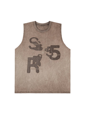 1984 High Street Hip Hop Print Vest