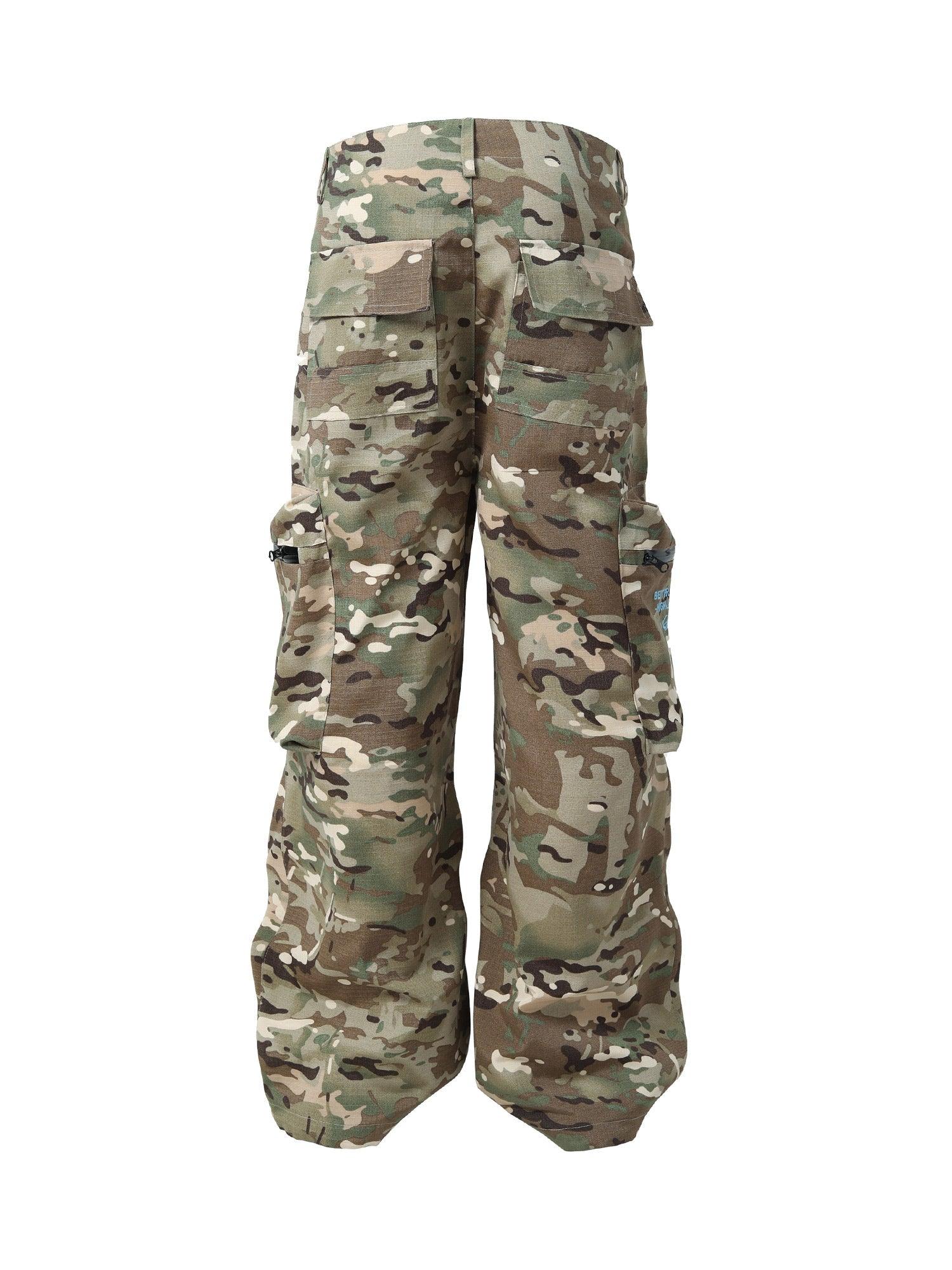 1984 High Street Camouflage Multi-Pocket Woven Pants