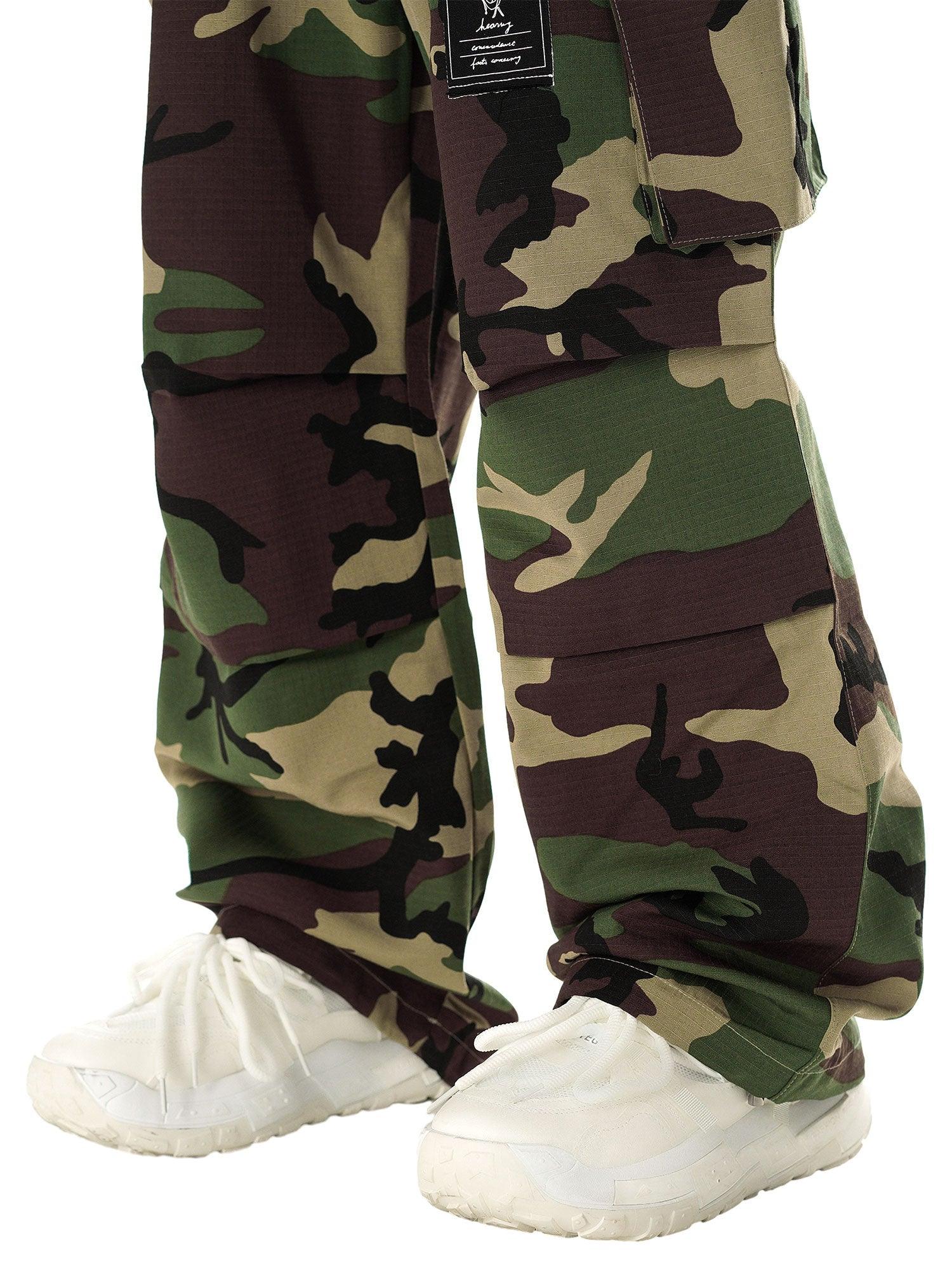 1984 High Street Badge Camouflage Multi-Pocket Pants