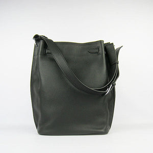 Nappa Leather Shoulder Bag H2804 black Silver Kilta bags