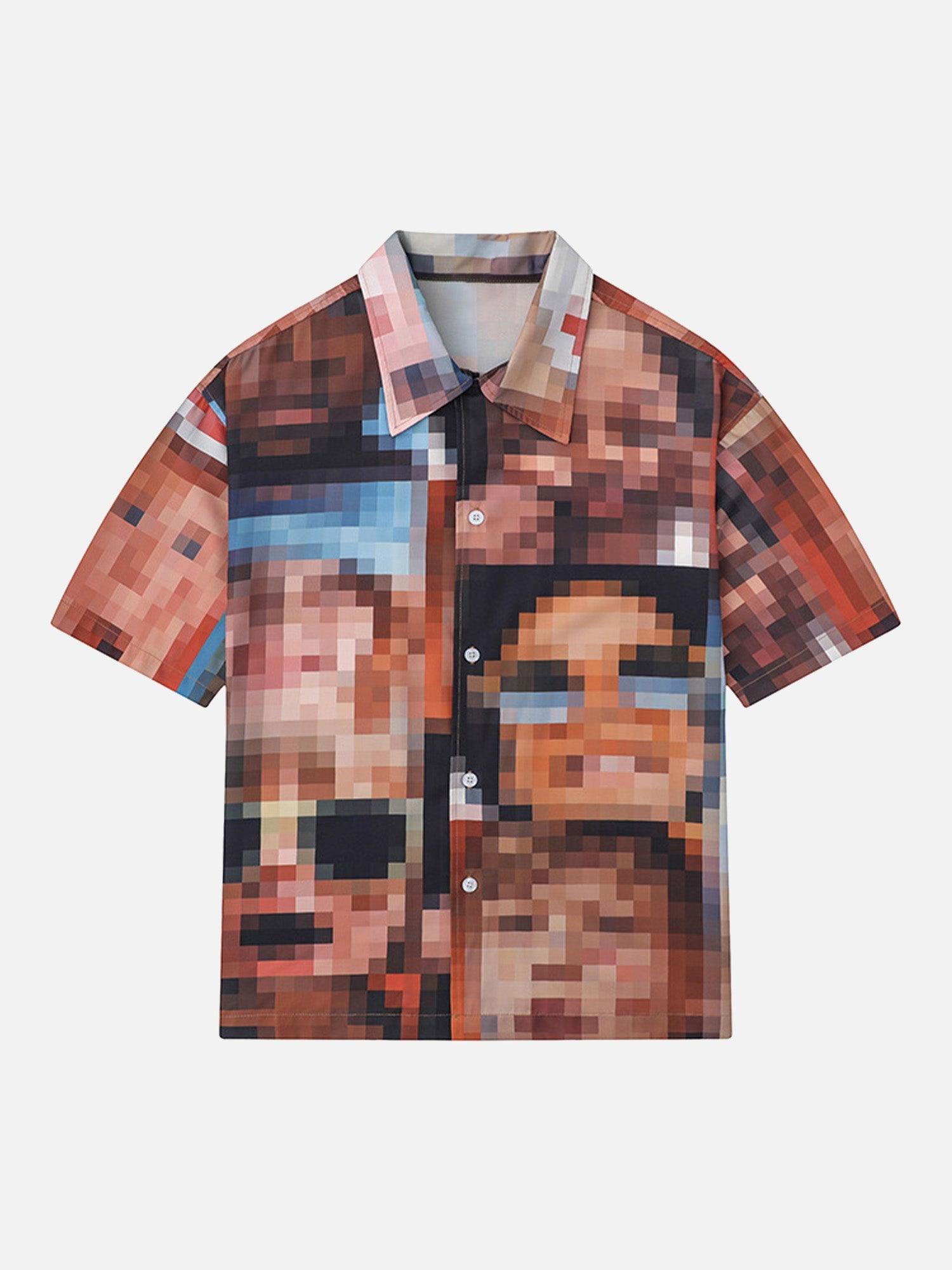 1984 Rap Characters Printed Mosaic Shirts SP24031378Y8