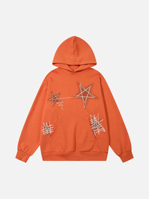 1984 Graffiti Five-pointed Star Hoodie SP231124YPJ8