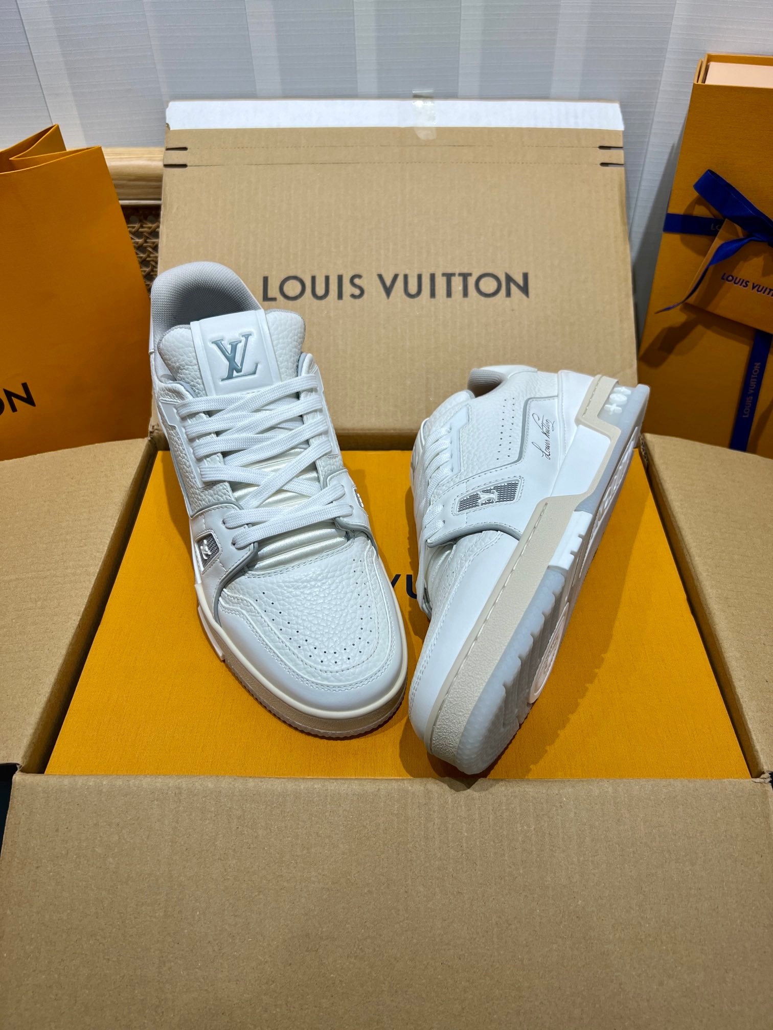 LUV White Trainer Sneakers-77