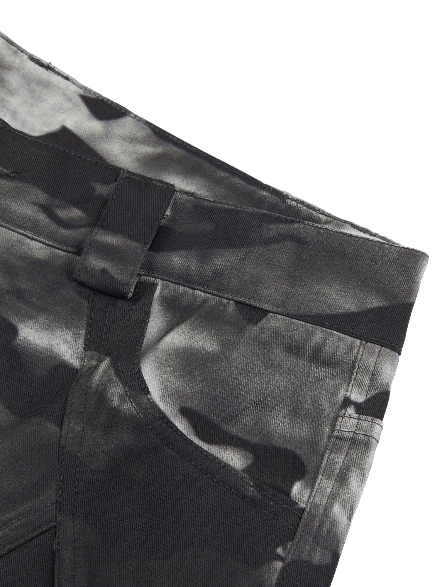 1984 Tie-Dye Baggy Snow Camouflage Pants - 2109