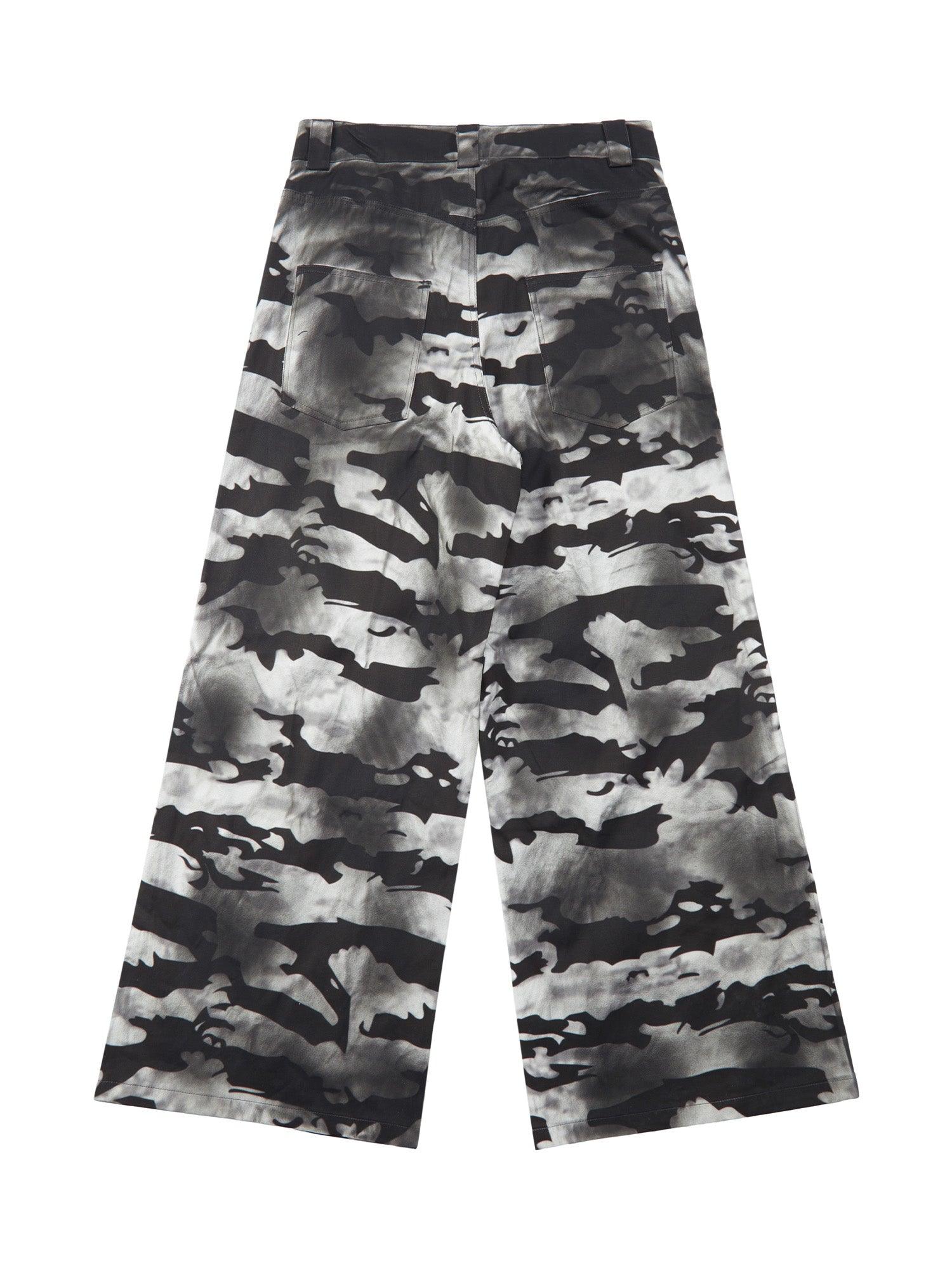 1984 Tie-Dye Baggy Snow Camouflage Pants - 2109