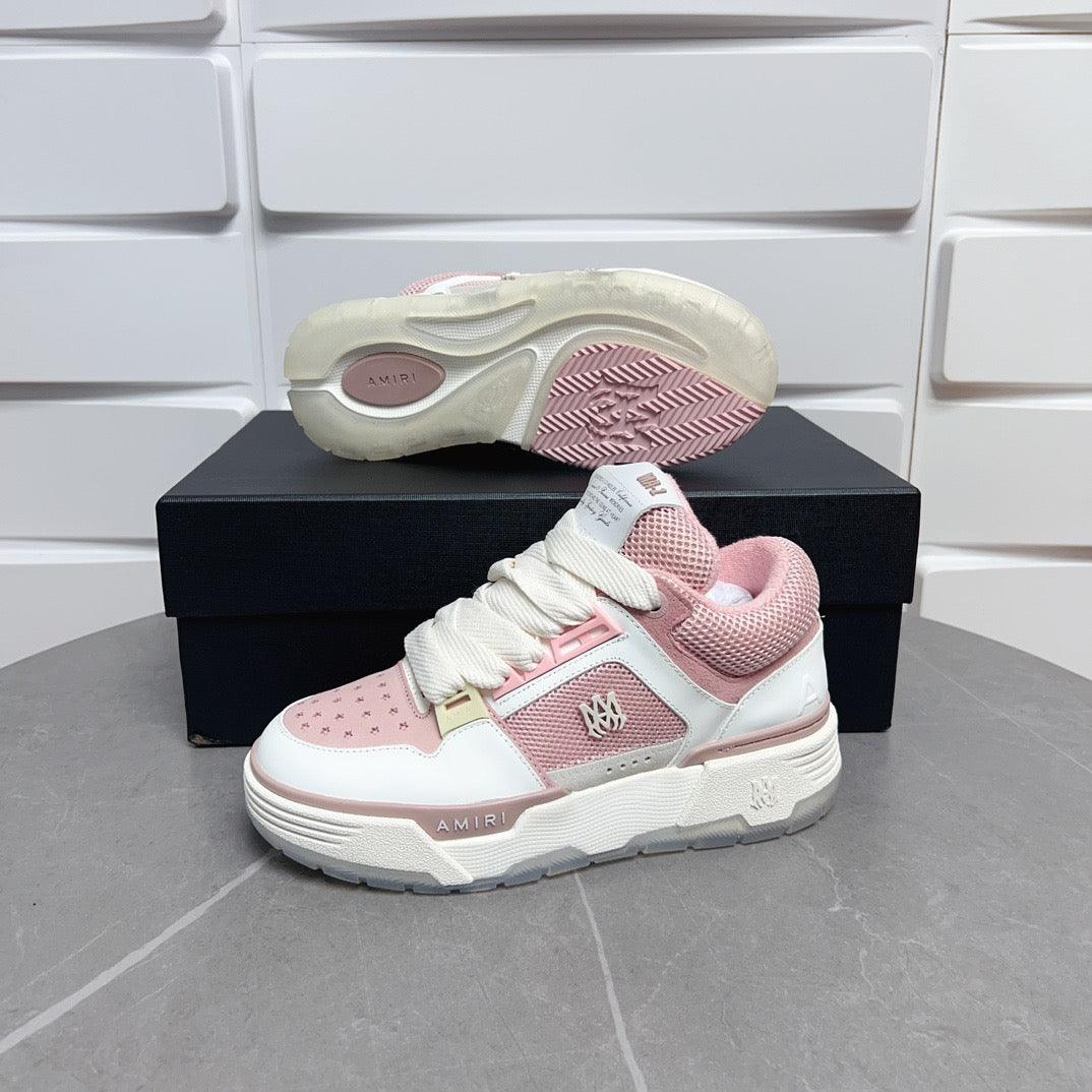 AMR MA-1 White and Pink Sneakers-129