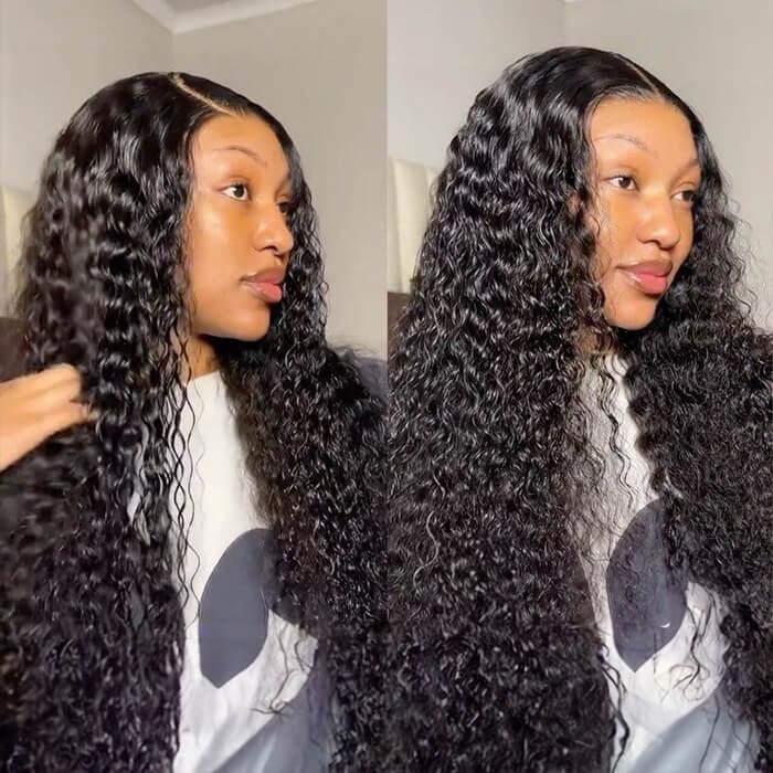 Pre Everything | Glueless Wig Deep Wave 8x5 Closure HD Lace 100% Human Hair Wig Ready To Go hermosahair