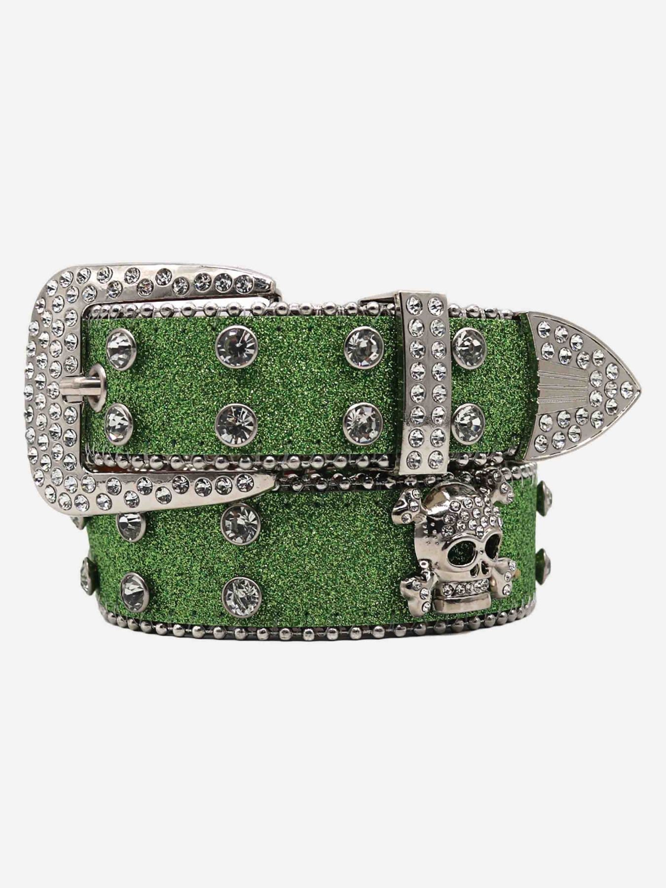 1984 Rhinestone Skull Belt - 1668 SP230728AN2F